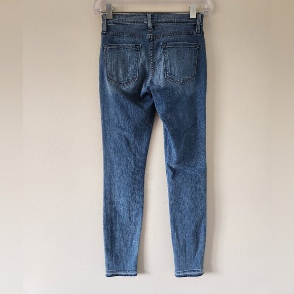 FRAME | Denim Le Skinny de Jeanne Crop Jeans blue sz 25 - Picture 3 of 4